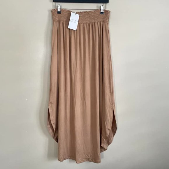 NWT NINEXIS  Camel Maxi Skirt - XL - Picture 4 of 6